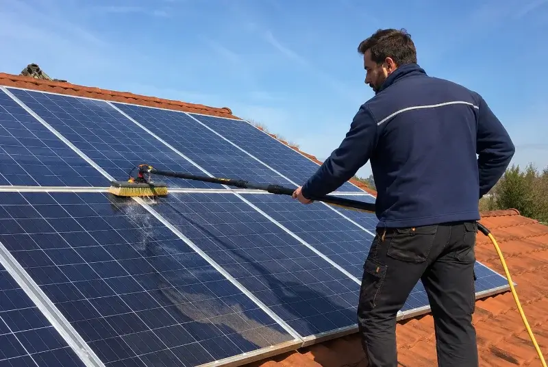 Nettoyage et entretien de panneaux solaires à Saint-Auban-sur-l'Ouvèze