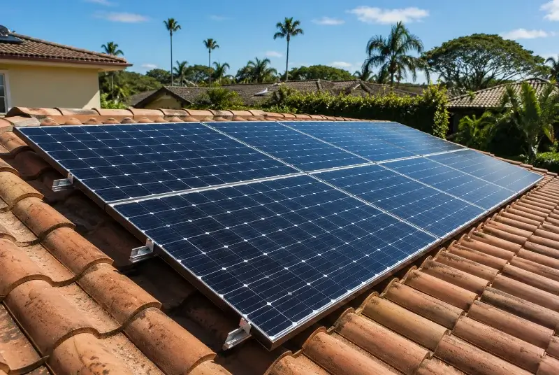 Installation de panneaux solaires à Saint-Auban-sur-l'Ouvèze